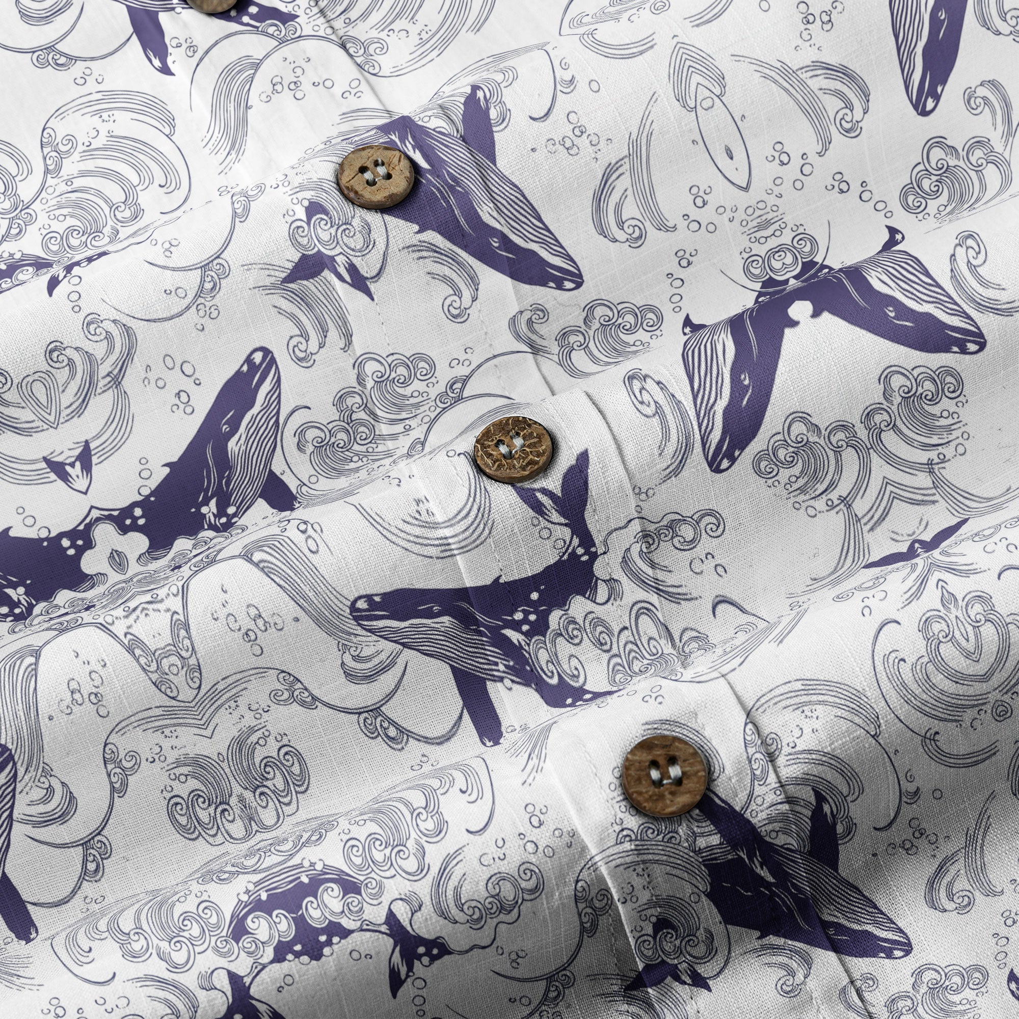 Whale Hawaiian Pattern, Ocean Animals Hawaii Shirt - The Palmix