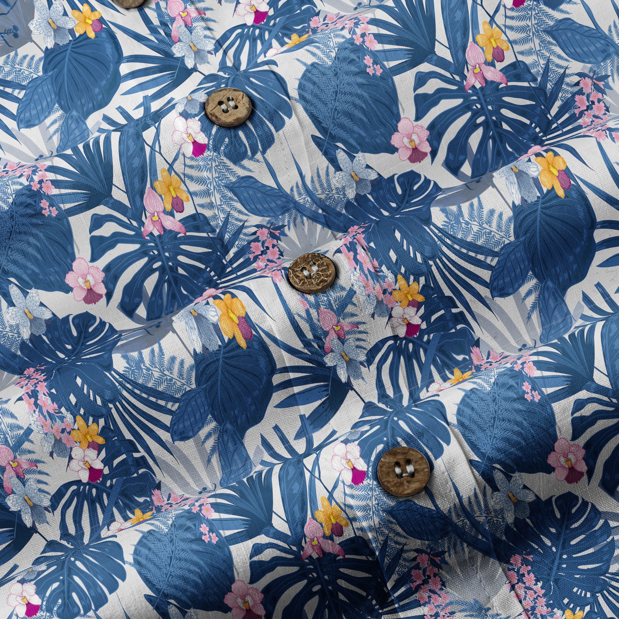 Tropical Floral Pattern Hawaii Shirt, Tranquil Blossom Hawaii Shirt - The Palmix