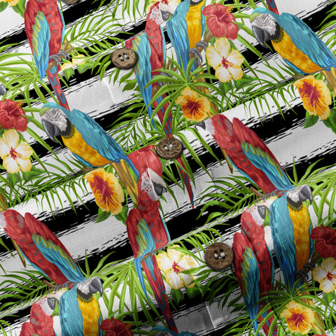Parrot Hawaiian Button Up Shirt, Aloha Summer Beach Hawaiian Button Down Shirt - The Palmix