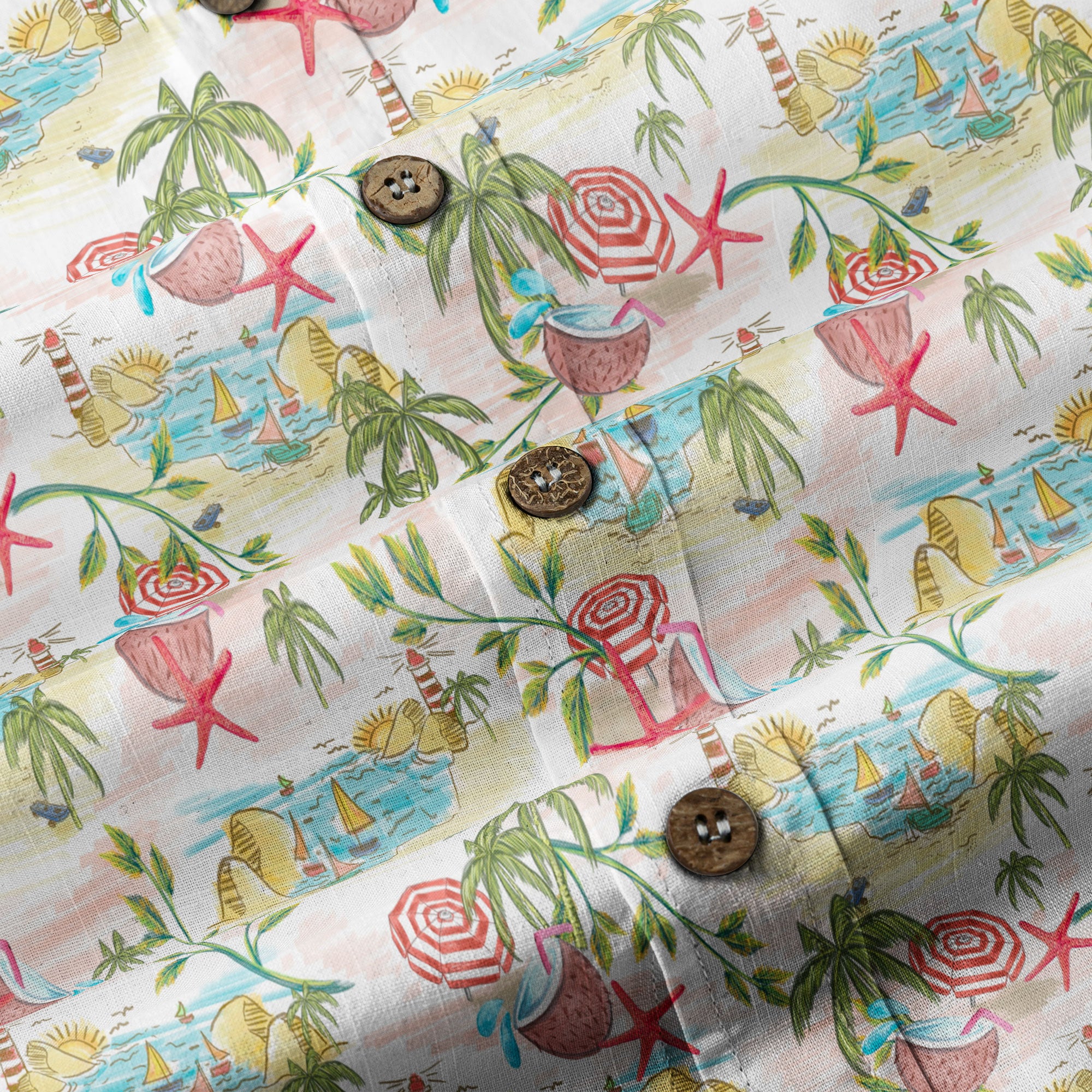 Summer Beach Flowers Hawaii Shirt, Aloha Pattern Hawaii Shirt - The Palmix
