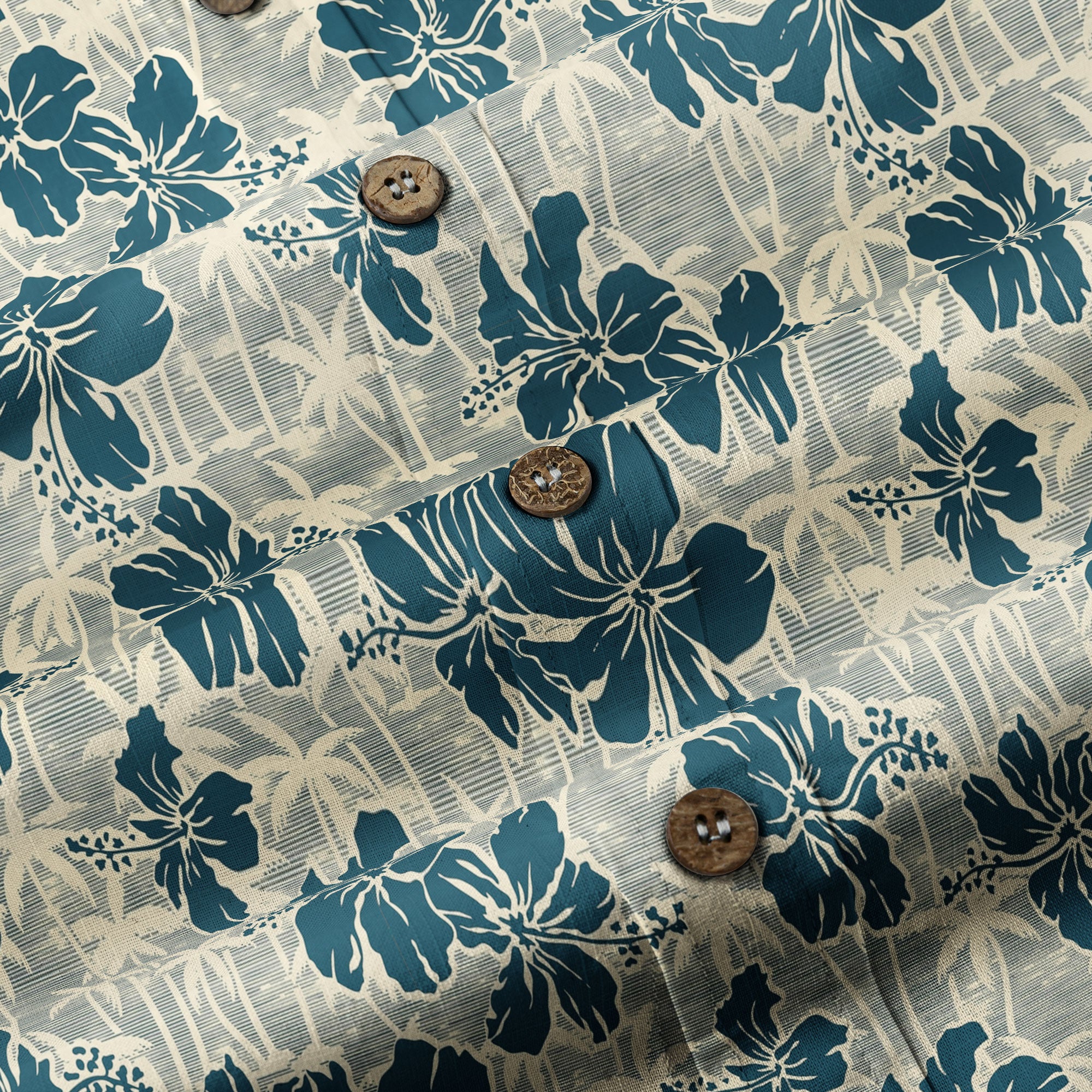 Hibiscus Flowers With Palm Tree Hawaii Shirt - The Palmix