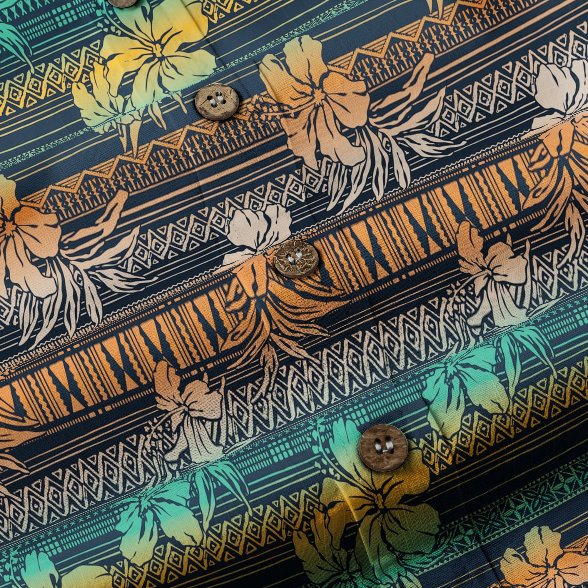 Vintage Hawaiian Style Pattern Hawaii Shirt, Hibiscus Hawaii Shirt - The Palmix