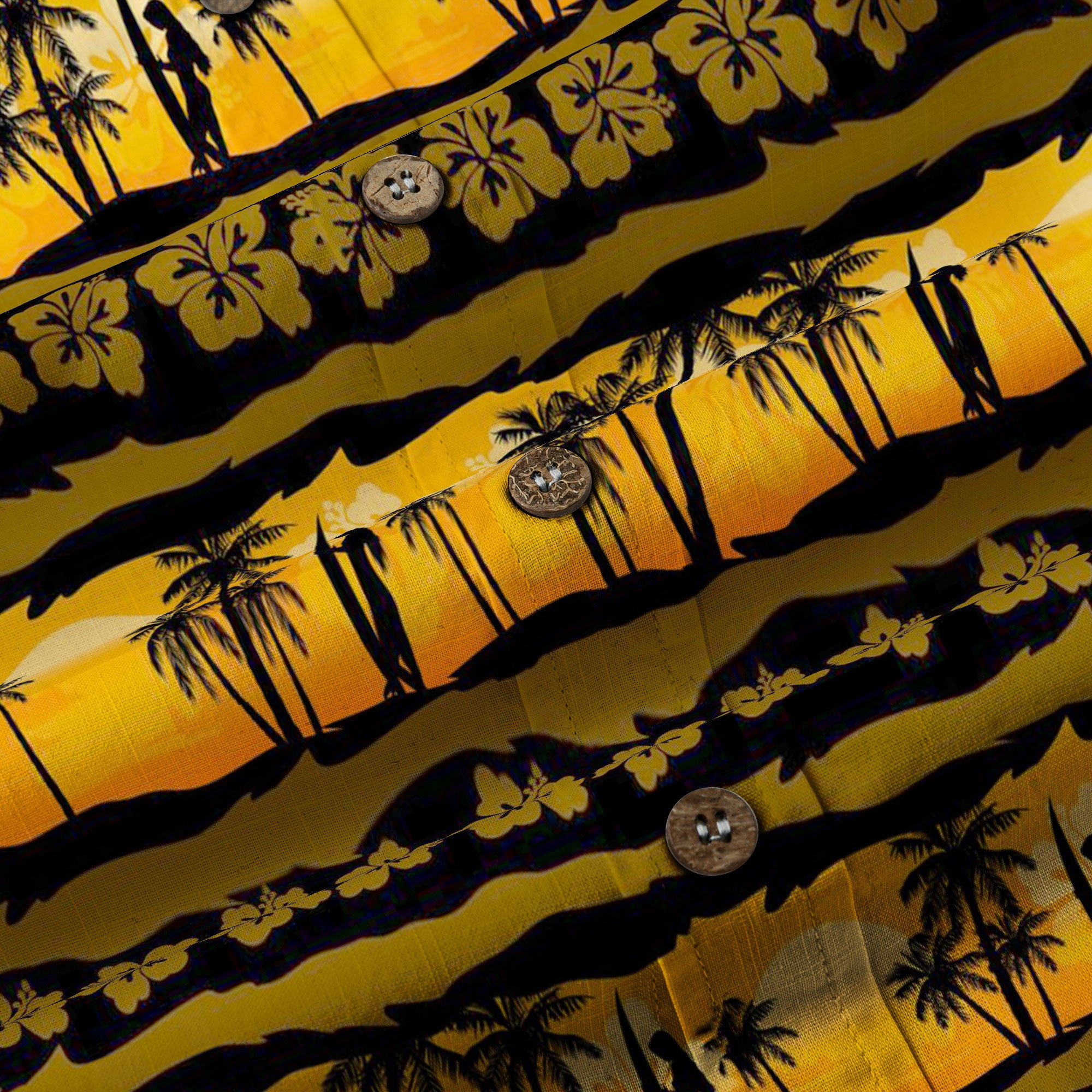 Vintage Sunset Hawaii Shirt for Men, Aloha Pattern Hawaii Shirt - The Palmix