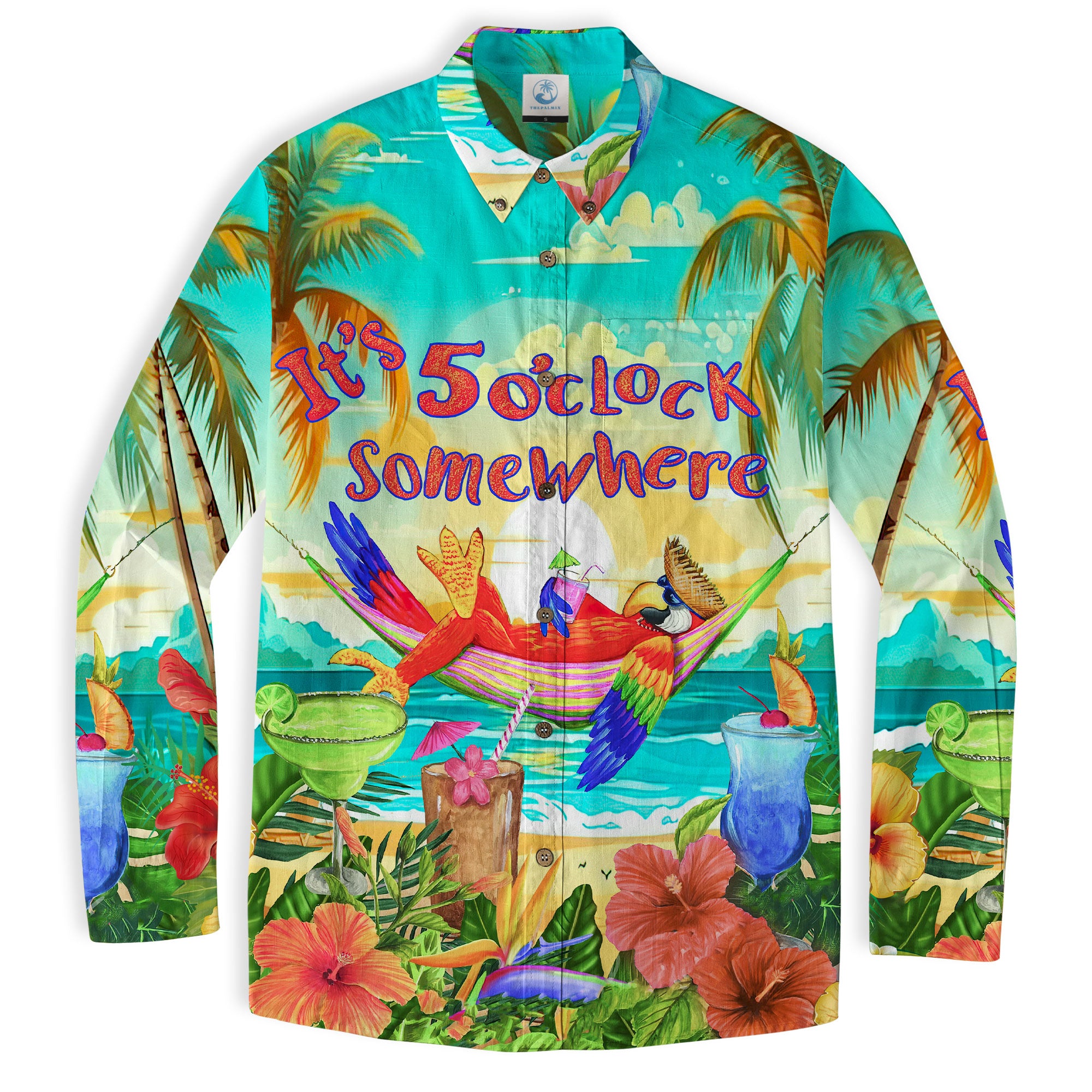 Parrot It’s 5 O’clock Somewhere Hawaiian Shirt - The Palmix