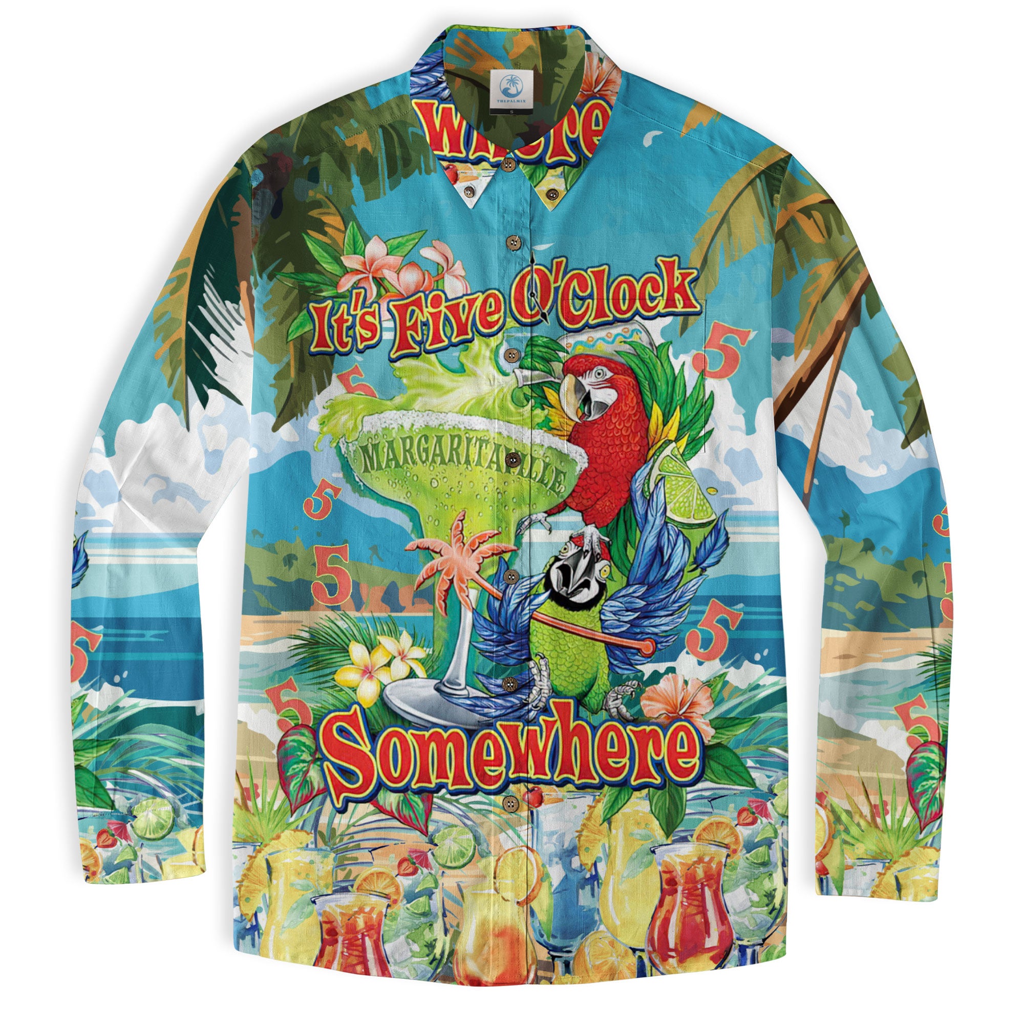 Parrot It’s 5 O’clock Somewhere Hawaiian Shirt - The Palmix