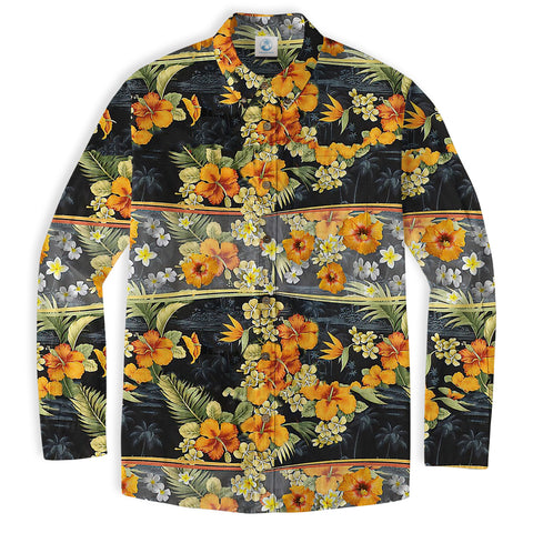 Maori Pattern Short Sleeve Luau Beach Aloha Hawaiian Shirt, Vintage Hawaiian Pattern Shirt - The Palmix