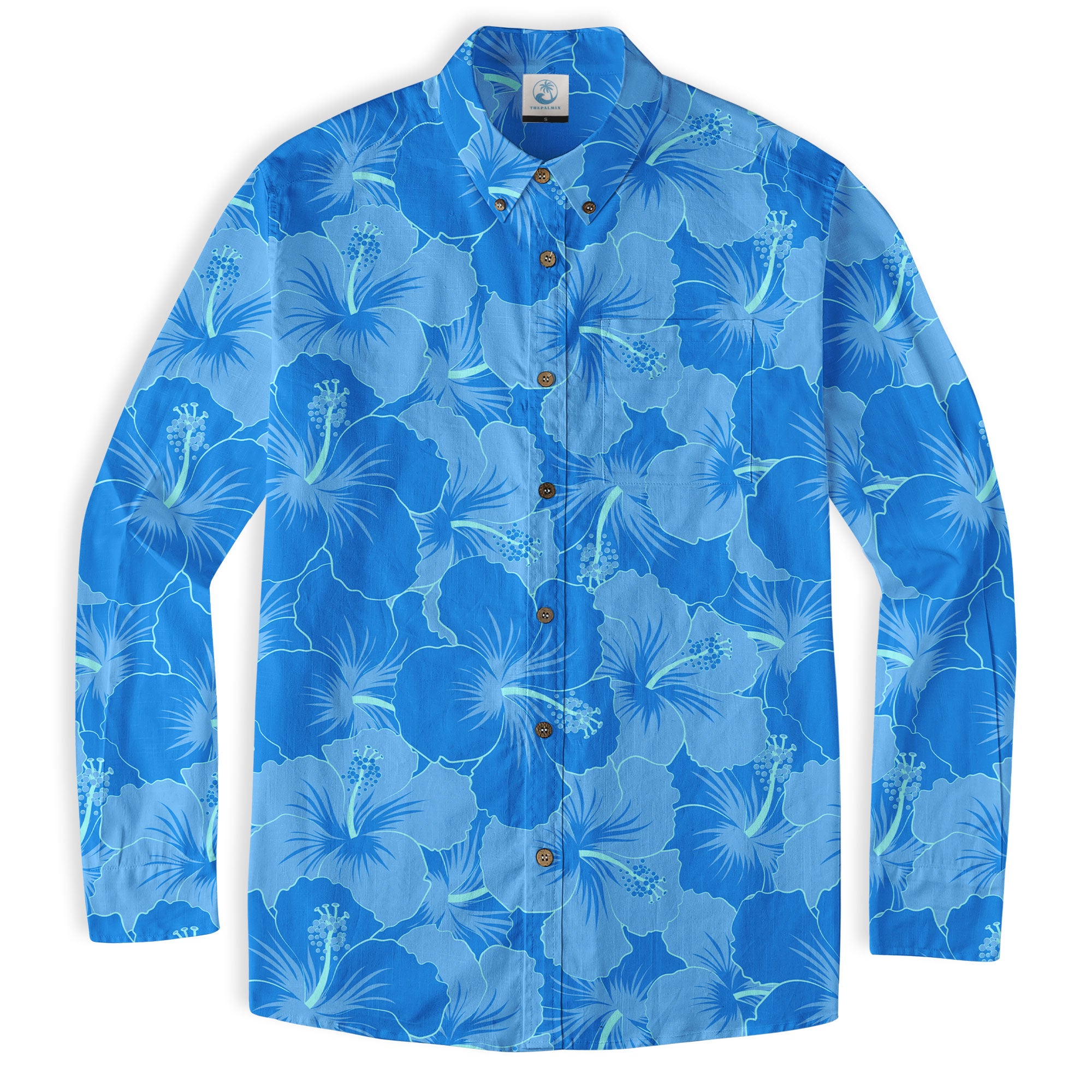 Hibiscus Floral Pattern Hawaii Shirt - The Palmix