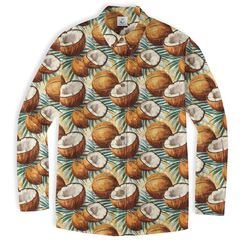 Sunset Trees Pattern Hawaii Shirt, Coconut Pattern Hawaii Shirt, Summer Beach Shirt - The Palmix
