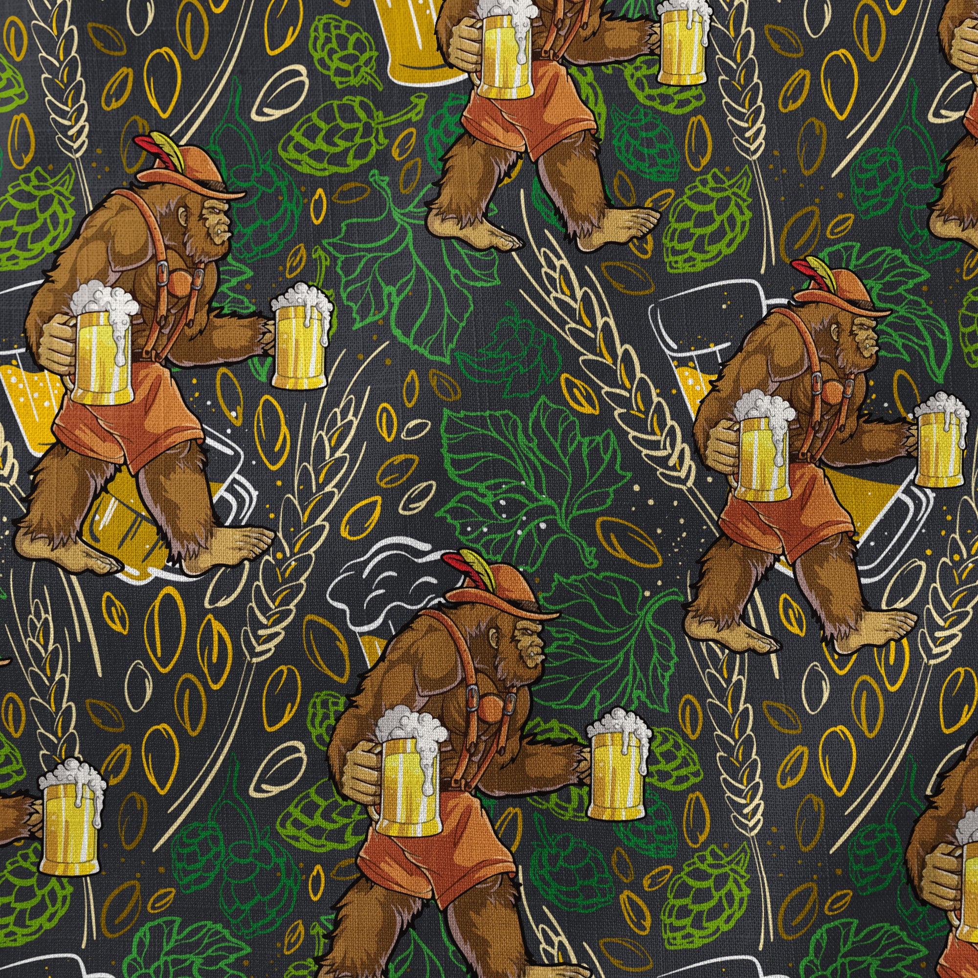 Bigfoot Beer Hawaiian Shirt, Bigfoot Aloha Shirt, Beer Button Down Shirt - The Palmix