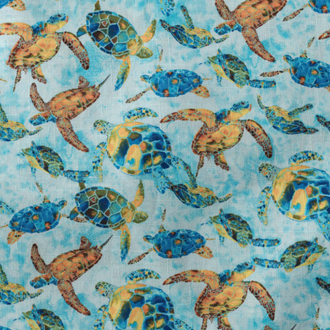Turtle Hawaiian Long Sleeve Shirt for Men, Ocean Hawaiian Long Shirt - The Palmix