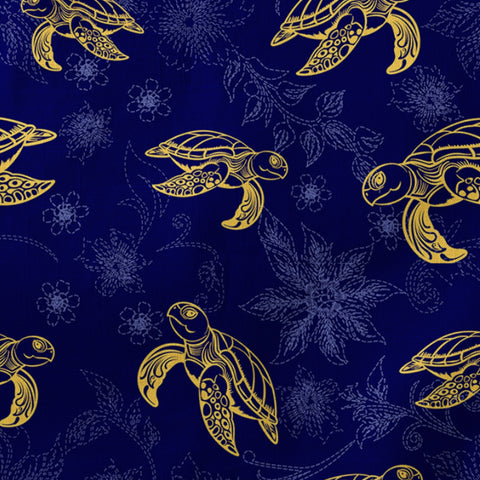 Turtle Hawaiian Long Sleeve Shirt for Men, Ocean Hawaiian Long Shirt - The Palmix