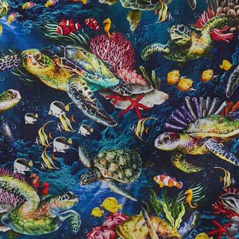 Tropical Turtle Hawaiian Shirts for Men Women, Sea Turtle Aloha Summer Beach Shirt - The Palmix