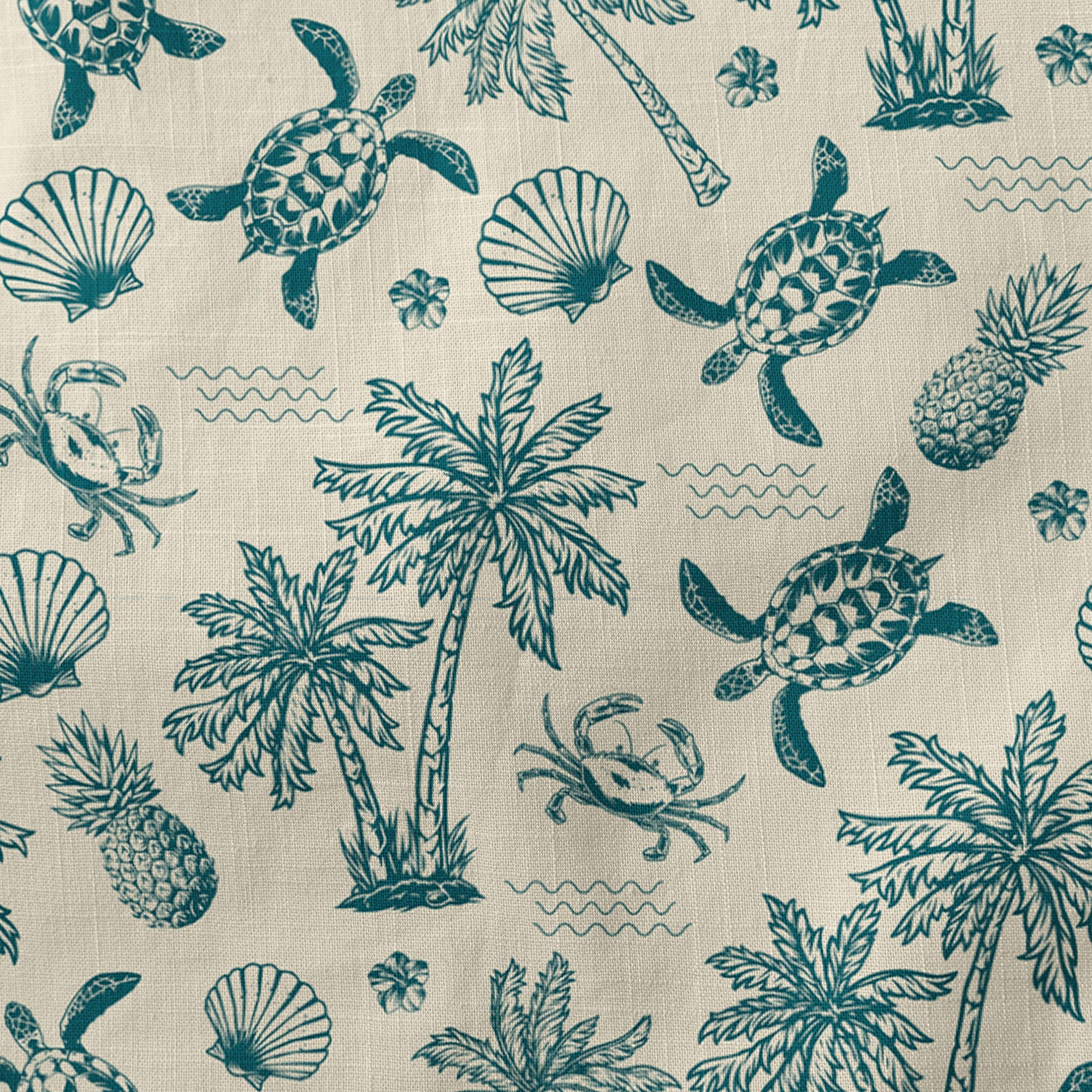 Turtle Aloha Shirt, Turtle Ocean Hawaiian Shirt - The Palmix