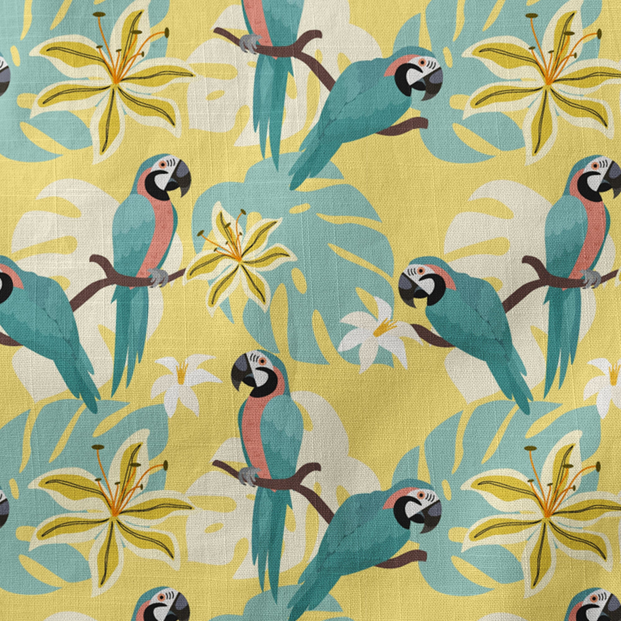 Tropical Parrot Summer Hawaiian Shirt, Colorful Parrot Flowers Pattern Hawaii Shirt - The Palmix