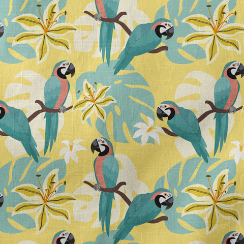 Tropical Parrot Summer Hawaiian Shirt, Colorful Parrot Flowers Pattern Hawaii Shirt - The Palmix