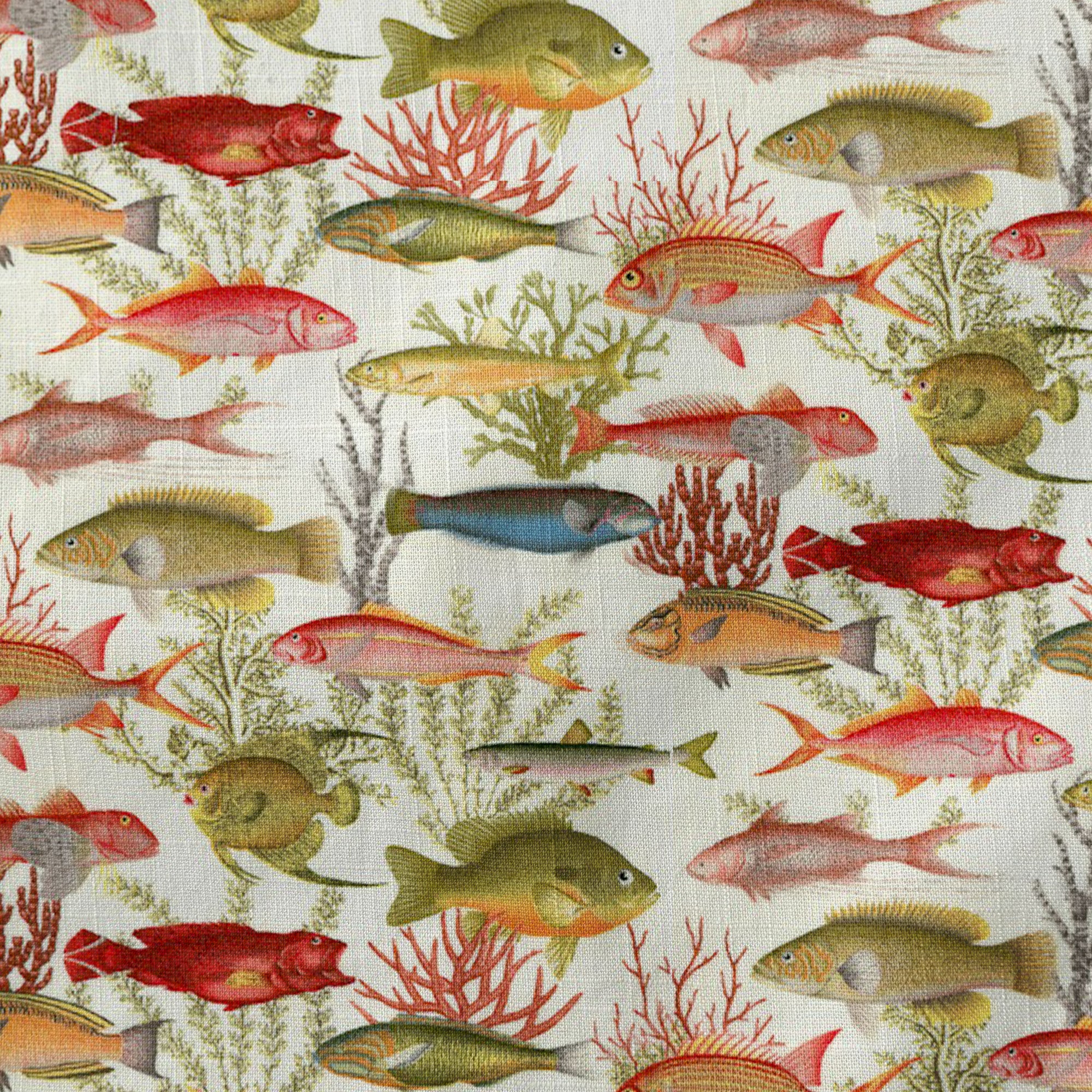 Sea Ocean Fish Women's Hawaiian Shirt, Sea Ocean Fish Print - The Palmix