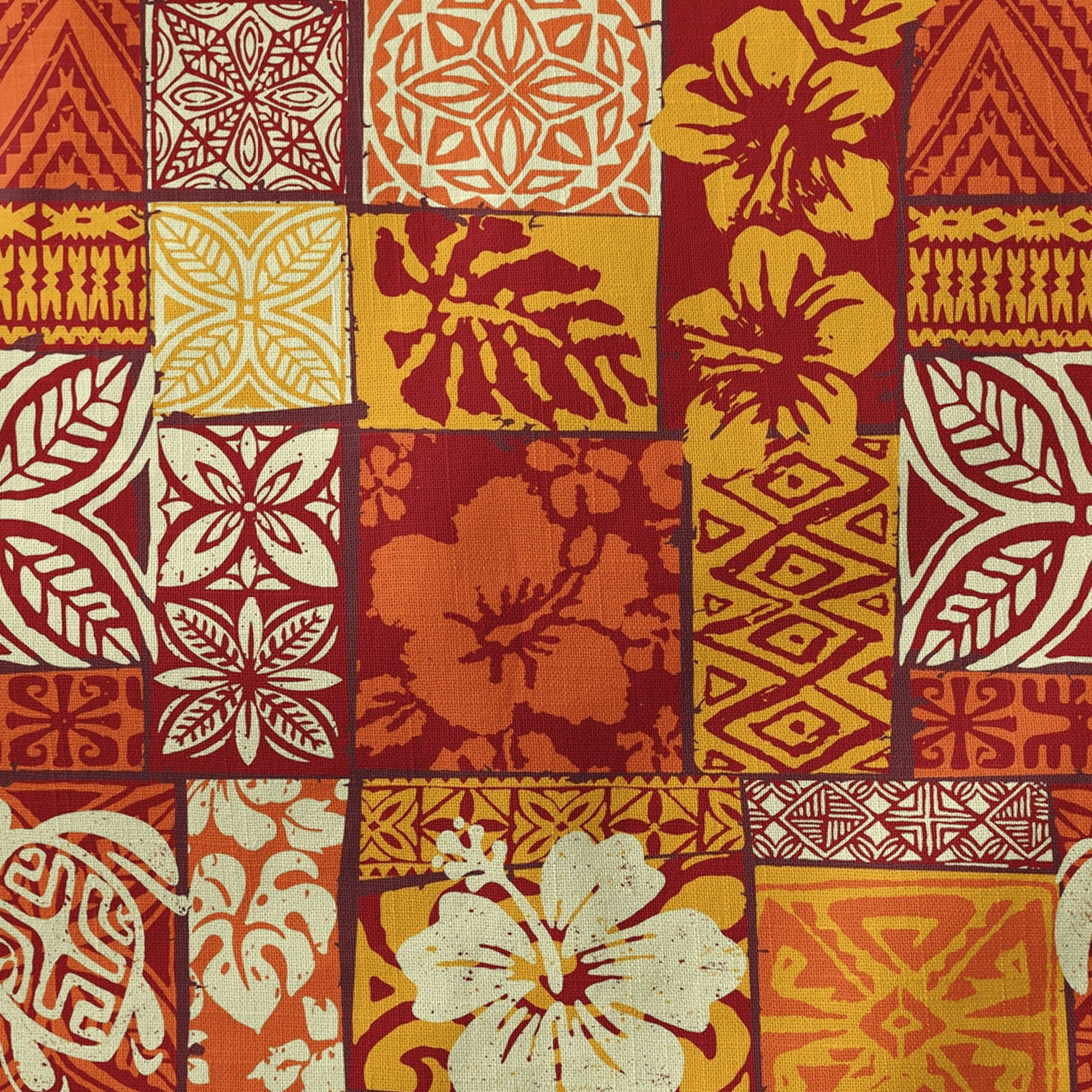 Maori Pattern Short Sleeve Luau Beach Aloha Hawaiian Shirt, Vintage Hawaiian Pattern Shirt - The Palmix