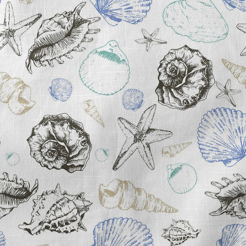 Sea Shells Animal Pattern Hawaii Shirt, Turtle Sea Shells Hawaiian Shirt for Men Women - The Palmix