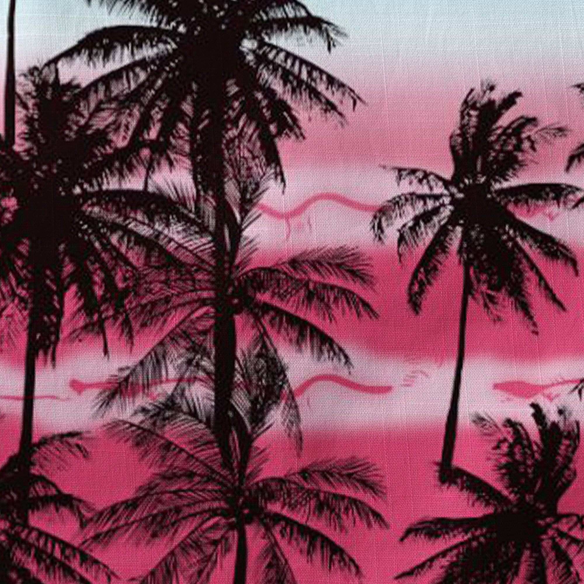 Sunset Trees Pattern Hawaii Shirt, Coconut Pattern Hawaii Shirt, Summer Beach Shirt - The Palmix