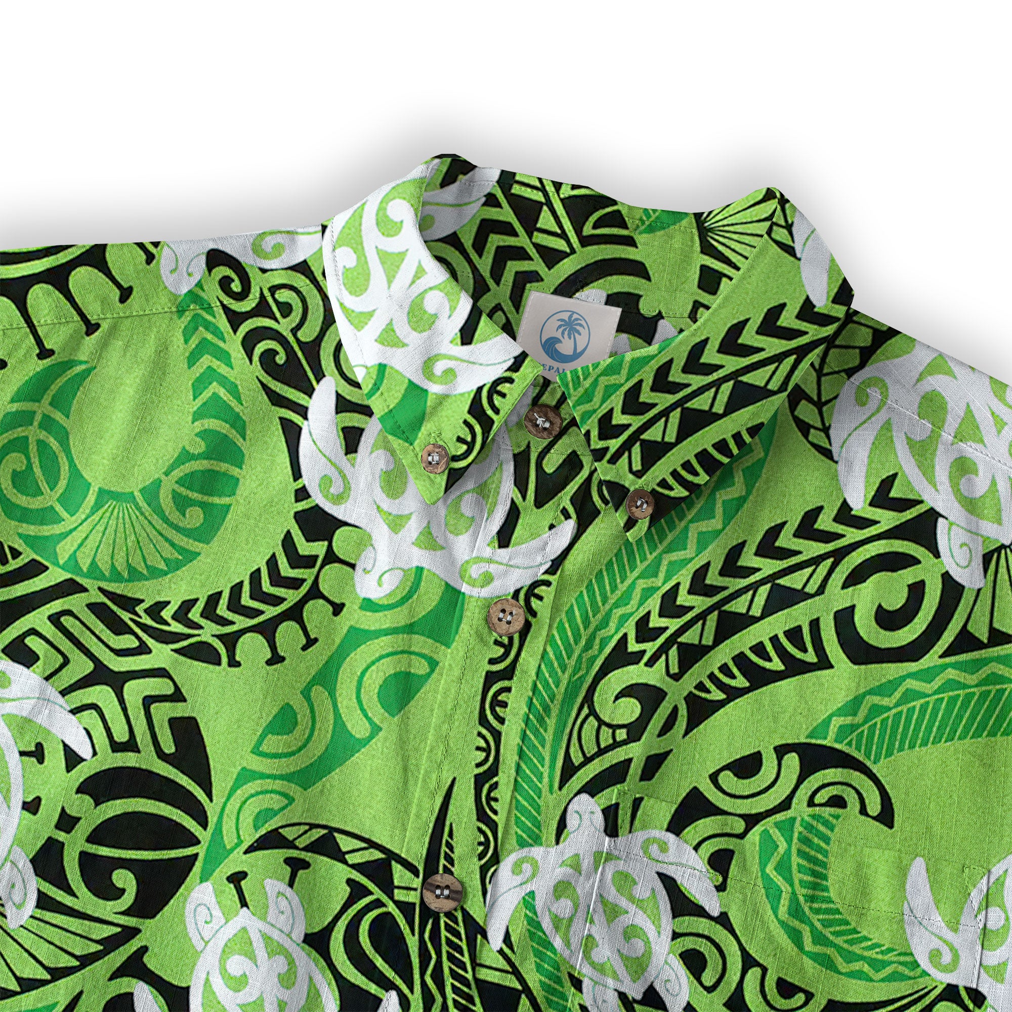 Turtle Floral Aloha Beach Long Sleeve Shirt, Ocean Turtle Long Shirt - The Palmix