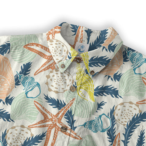 Tropical Floral Short Sleeve Luau Beach Aloha Hawaiian Shirt - The Palmix