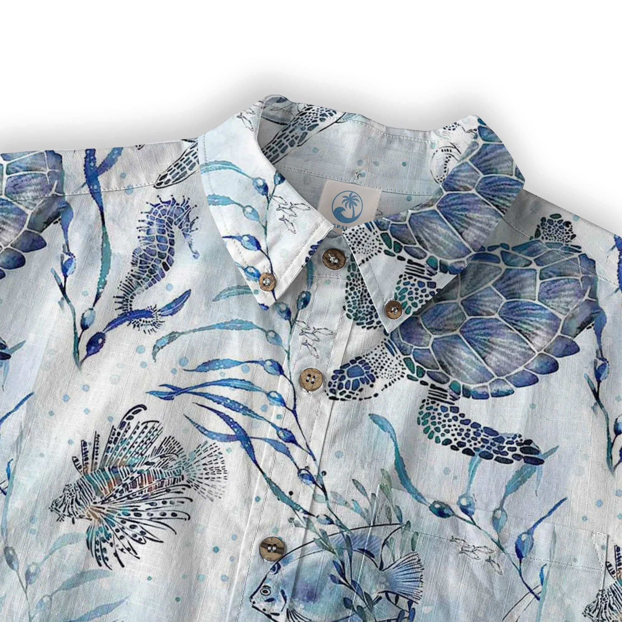Tropical Floral Short Sleeve Luau Beach Aloha Hawaiian Shirt - The Palmix