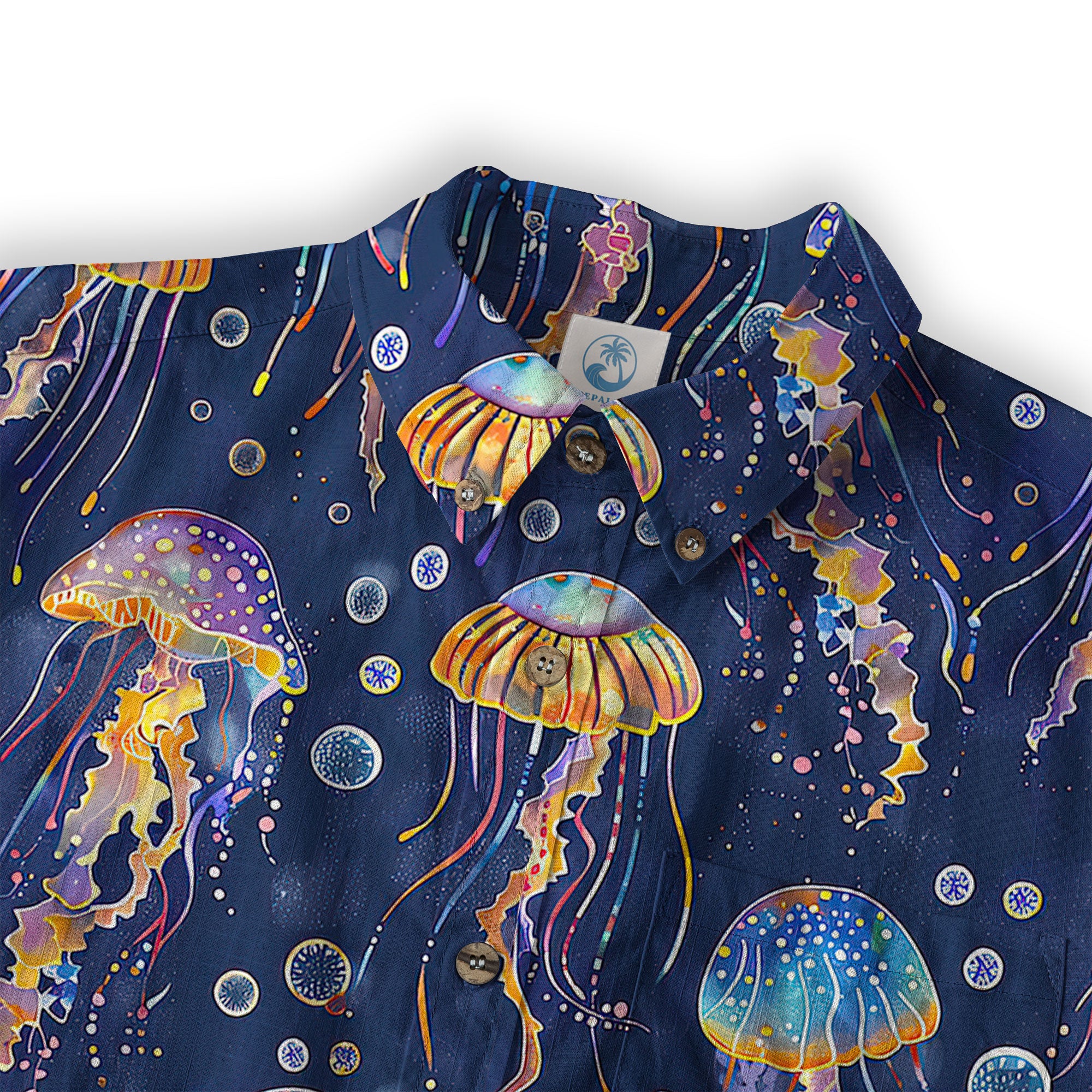 Tropical Floral Short Sleeve Luau Beach Aloha Hawaiian Shirt - The Palmix