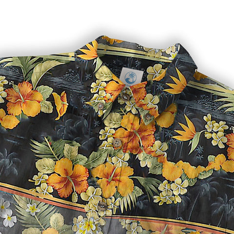 Maori Pattern Short Sleeve Luau Beach Aloha Hawaiian Shirt, Vintage Hawaiian Pattern Shirt - The Palmix