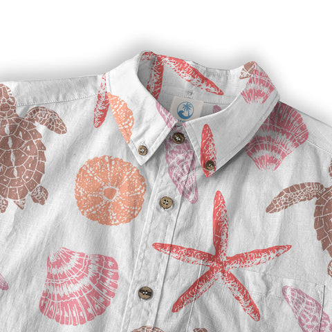 Ocean Animal Pattern Hawaii Shirt, Turtle Hawaiian Shirt for Men Women - The Palmix