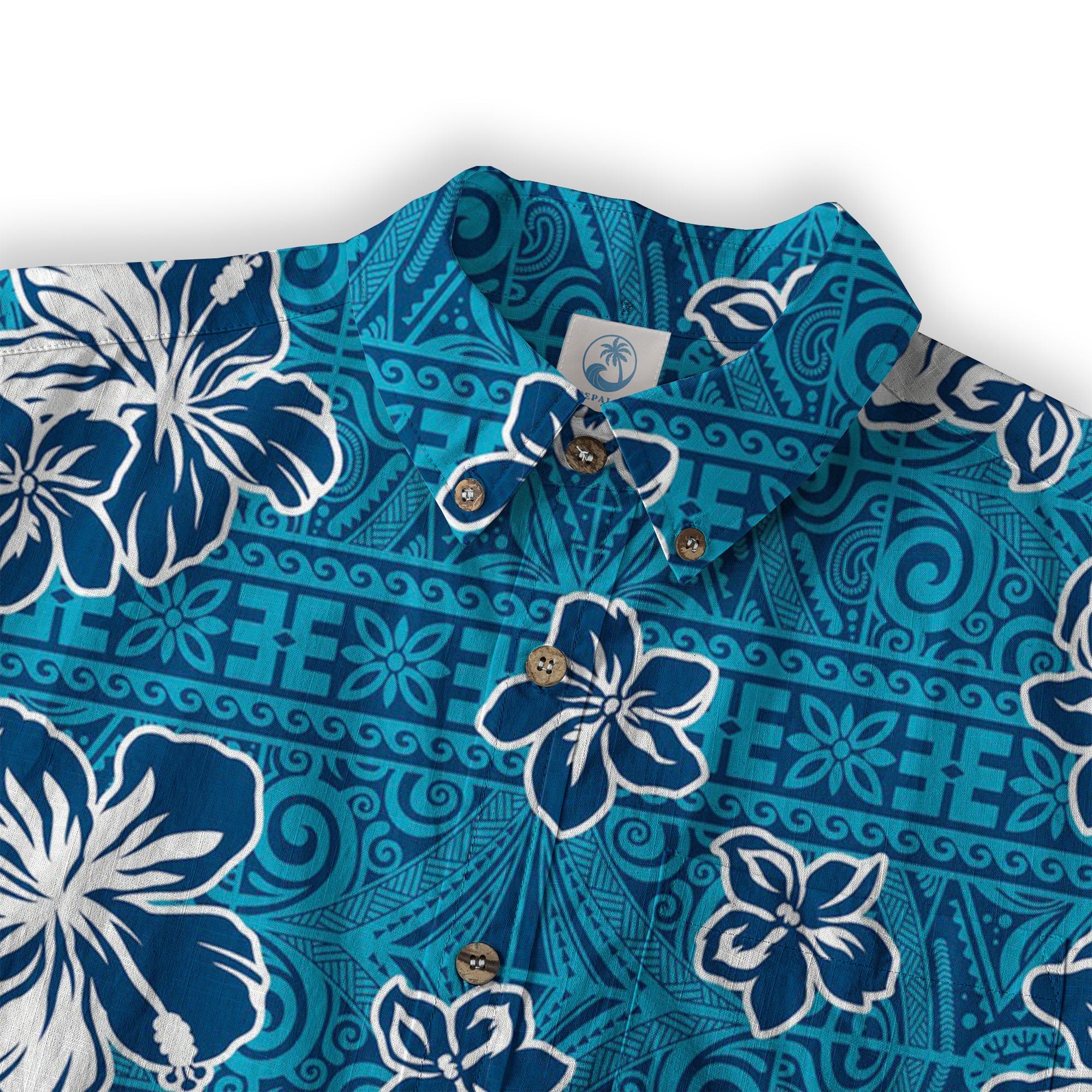 Hibiscus Floral Pattern Hawaii Shirt - The Palmix