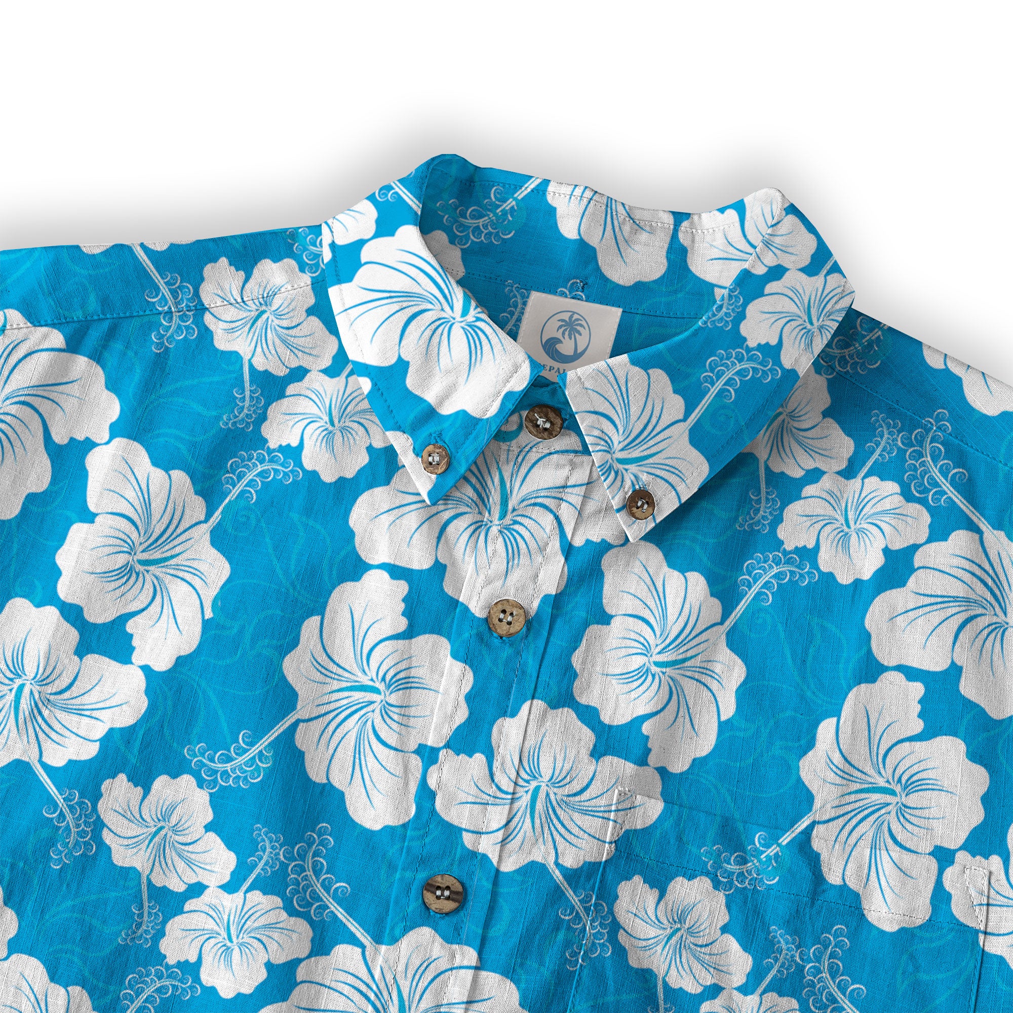 Hibiscus Floral Pattern Hawaii Shirt - The Palmix