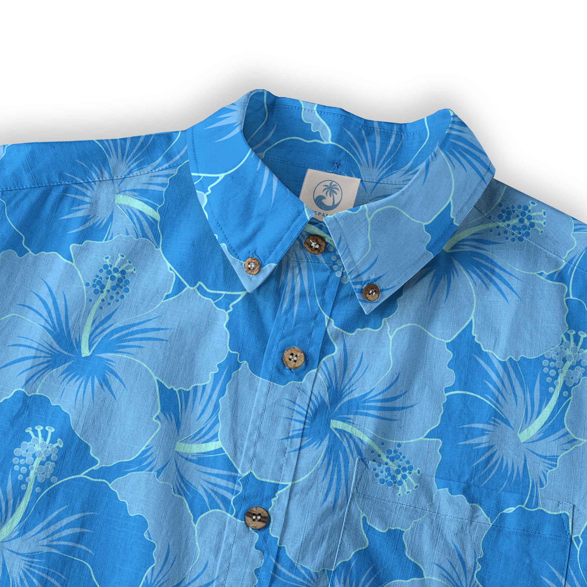 Hibiscus Floral Pattern Hawaii Shirt - The Palmix