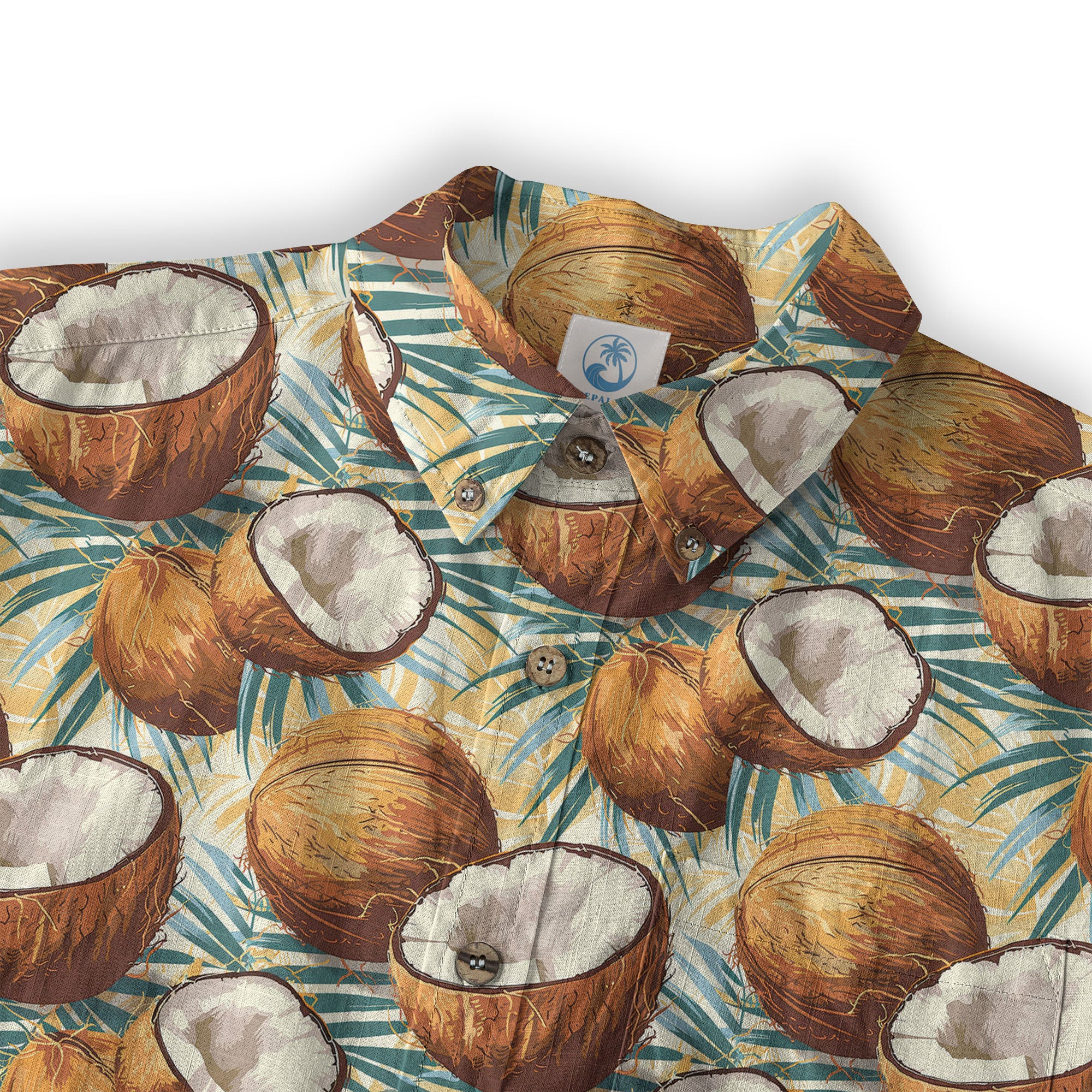 Sunset Trees Pattern Hawaii Shirt, Coconut Pattern Hawaii Shirt, Summer Beach Shirt - The Palmix