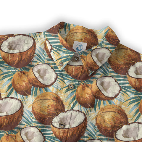 Sunset Trees Pattern Hawaii Shirt, Coconut Pattern Hawaii Shirt, Summer Beach Shirt - The Palmix