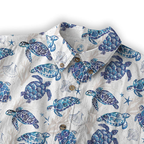 Ocean Animals Hawaii Shirt, Turtle Hawaii Shirt - The Palmix