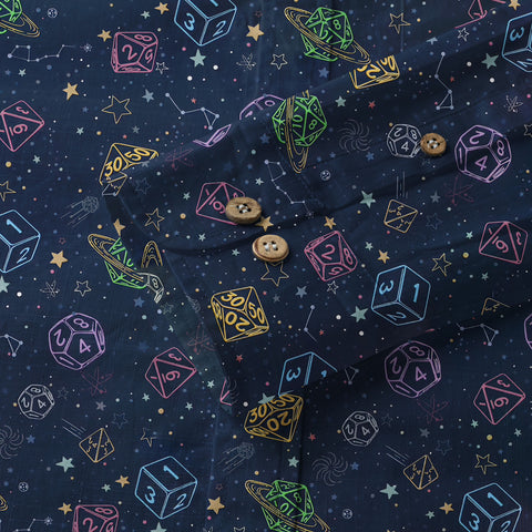 DD Dungeon Master Hawaiian Long Sleeve Shirt Dice Set Tabletop Games Button up Shirt Gifts - The Palmix