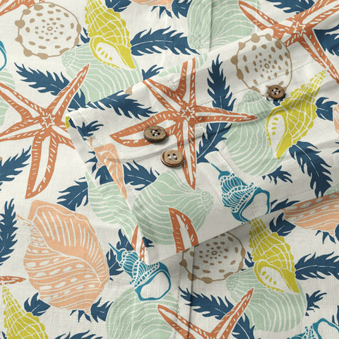 Tropical Floral Short Sleeve Luau Beach Aloha Hawaiian Shirt - The Palmix