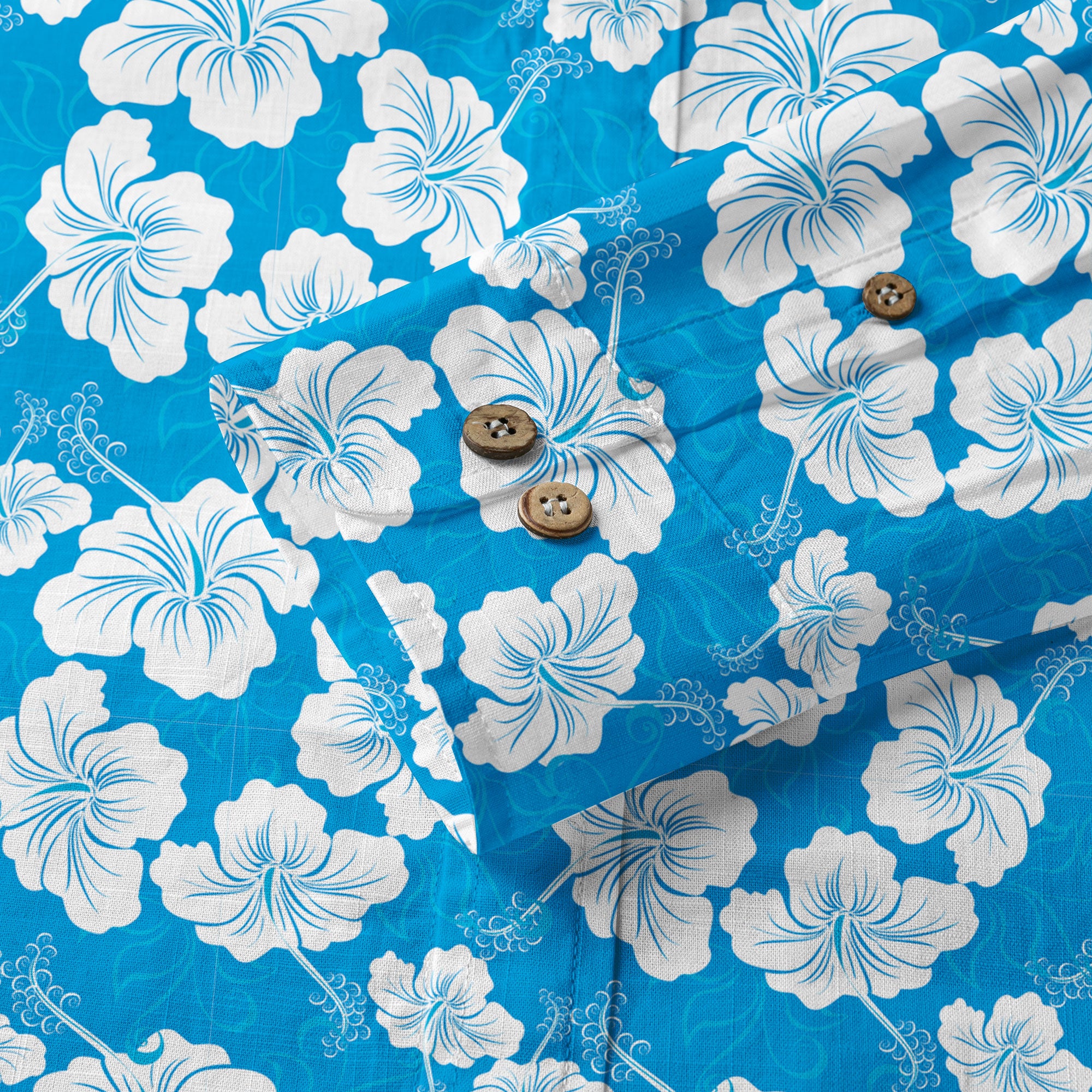 Hibiscus Floral Pattern Hawaii Shirt - The Palmix