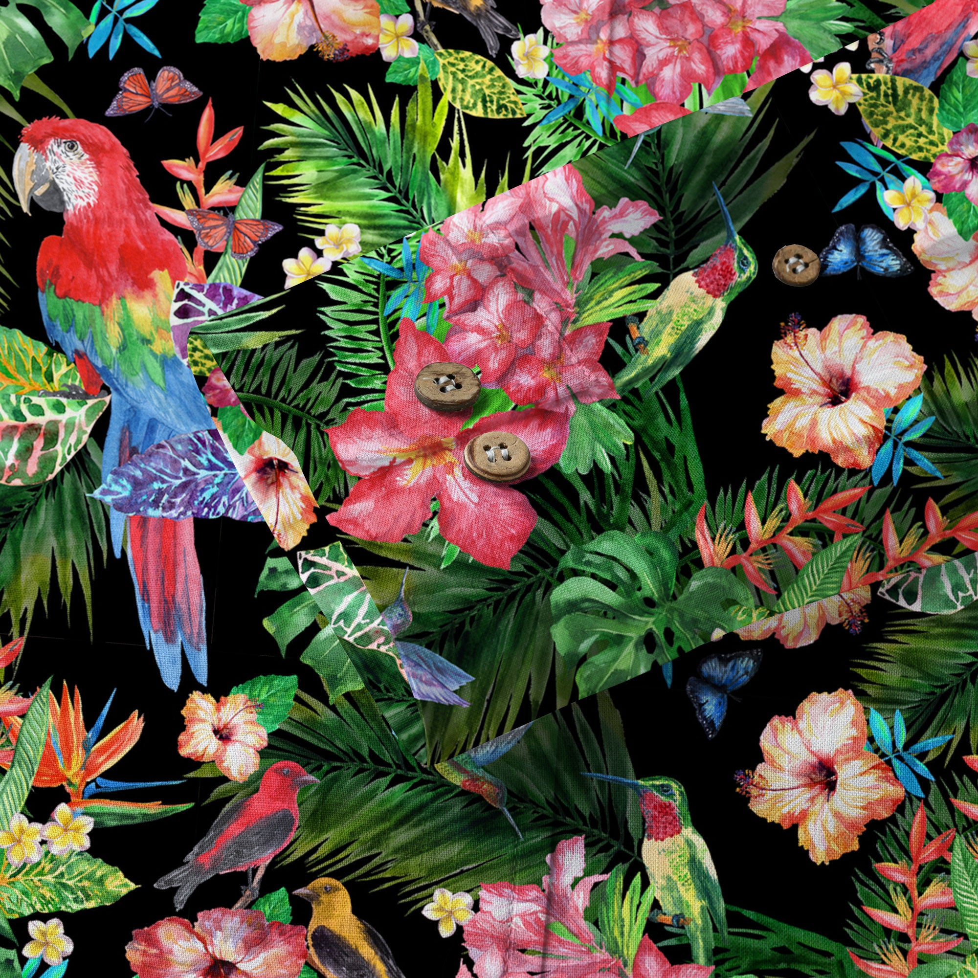 Parrot Hawaii Shirt for Men Women - Tropical Hawaiian Shirt - The Palmix
