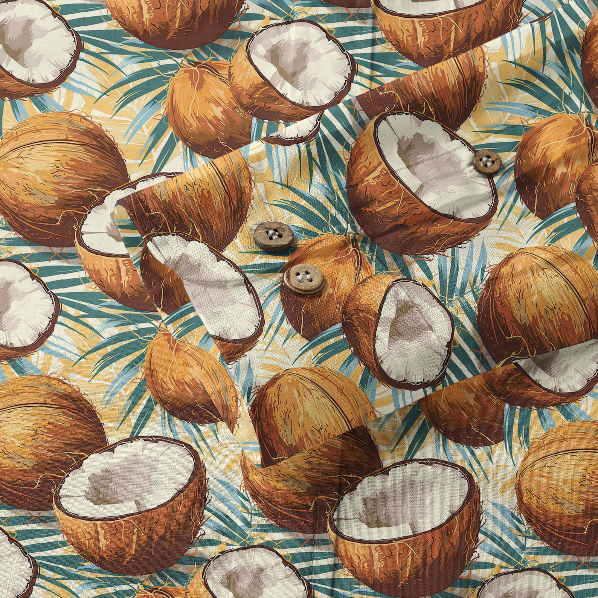 Sunset Trees Pattern Hawaii Shirt, Coconut Pattern Hawaii Shirt, Summer Beach Shirt - The Palmix