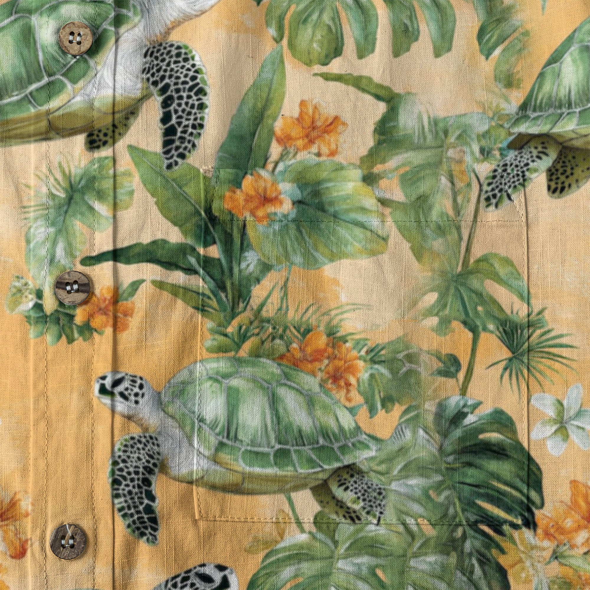 Tropical Turtle Hawaiian Shirts for Men Women, Sea Turtle Aloha Summer Beach Shirt - The Palmix