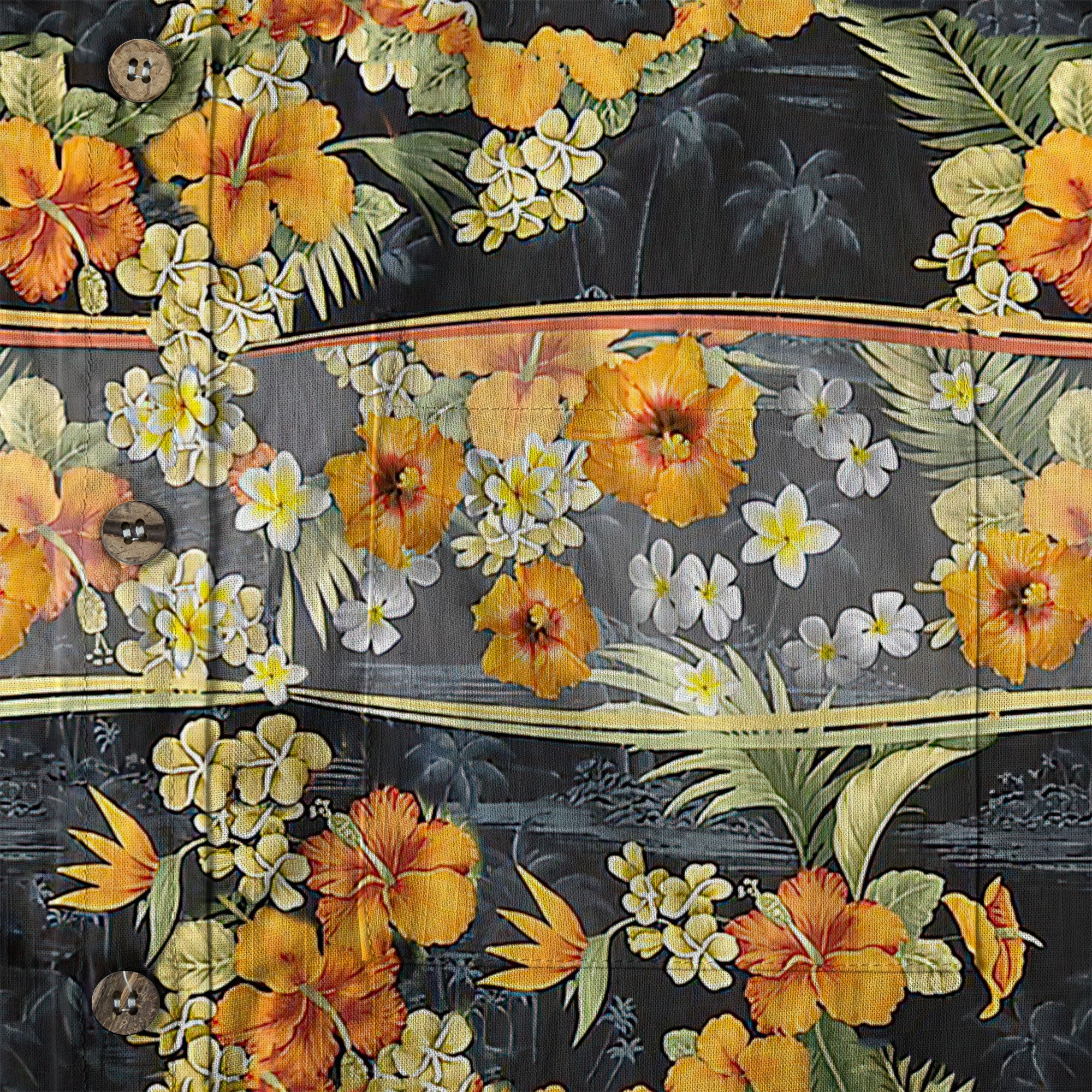 Maori Pattern Short Sleeve Luau Beach Aloha Hawaiian Shirt, Vintage Hawaiian Pattern Shirt - The Palmix
