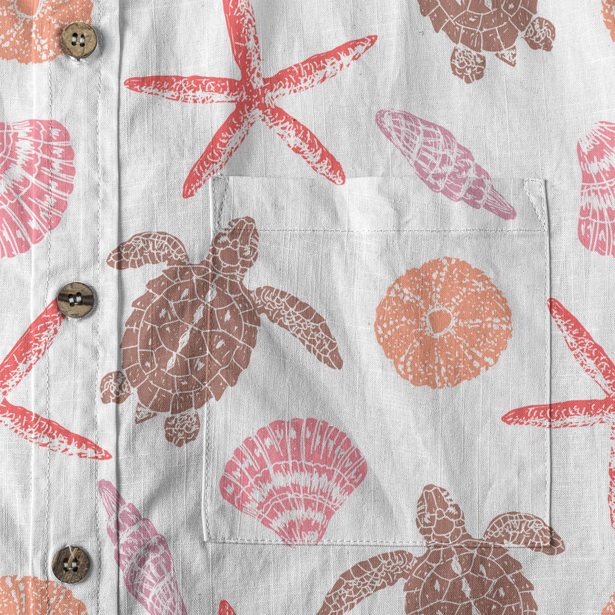Ocean Animal Pattern Hawaii Shirt, Turtle Hawaiian Shirt for Men Women - The Palmix