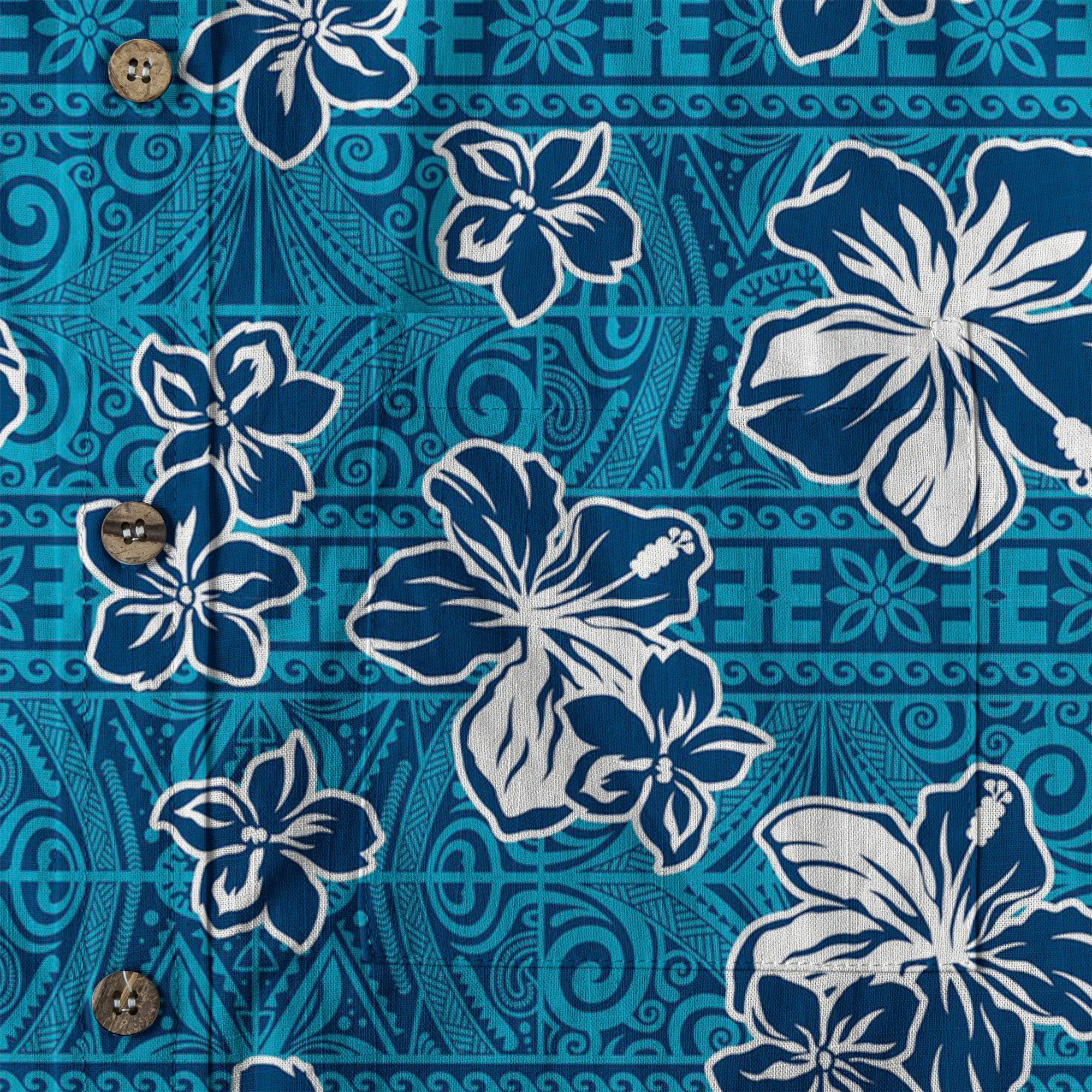 Hibiscus Floral Pattern Hawaii Shirt - The Palmix
