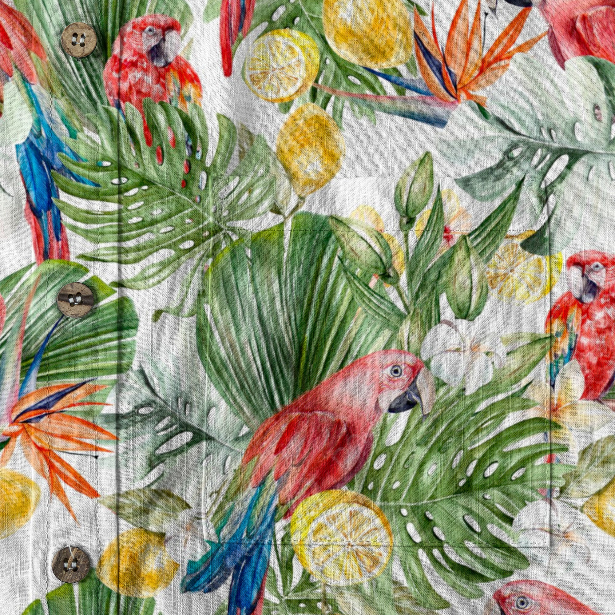 Parrot Beautiful Watercolor Tropical Pattern Hawaii Shirt - The Palmix
