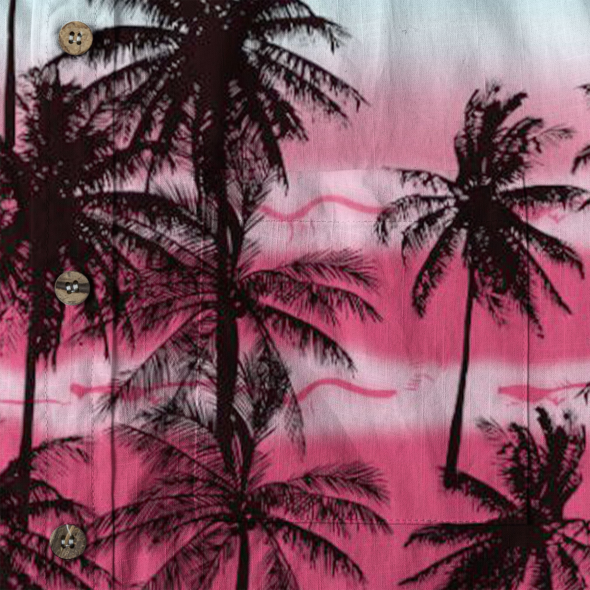 Sunset Trees Pattern Hawaii Shirt, Coconut Pattern Hawaii Shirt, Summer Beach Shirt - The Palmix