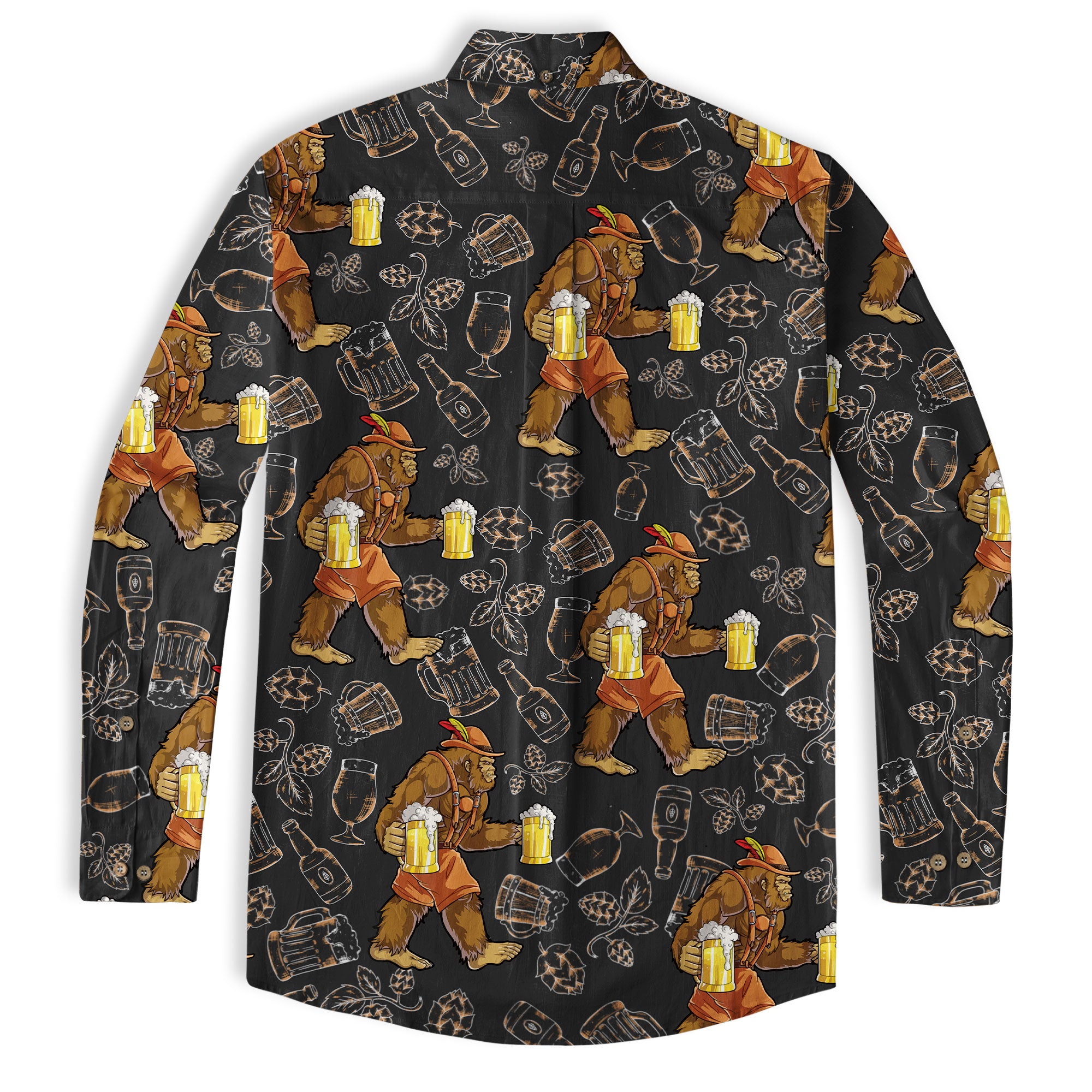 Bigfoot Beer Hawaiian Shirt, Bigfoot Aloha Shirt, Beer Button Up Shirt - The Palmix