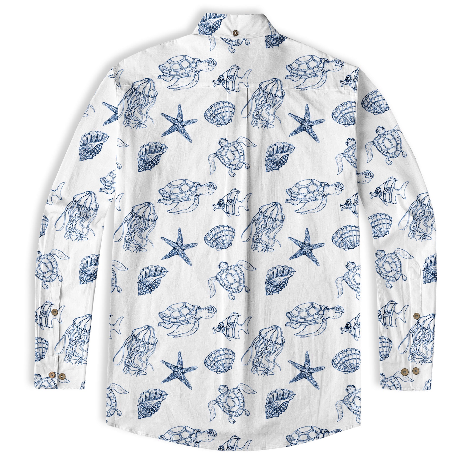 Sea Turtle Hawaiian Shirts for Men Women Youth, Vintage Sea Turtle Aloha Summer Beach Shirt - The Palmix