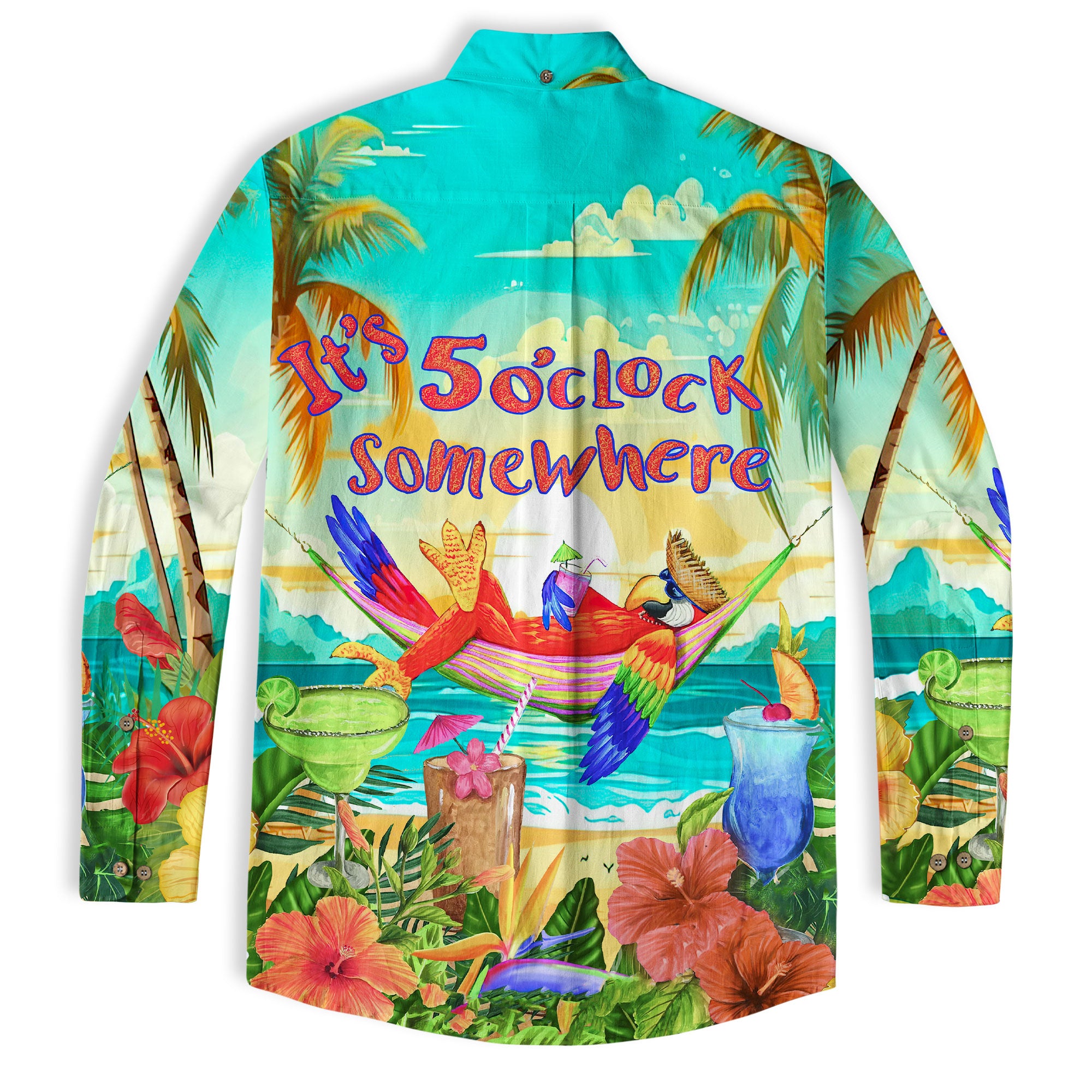 Parrot It’s 5 O’clock Somewhere Hawaiian Shirt - The Palmix