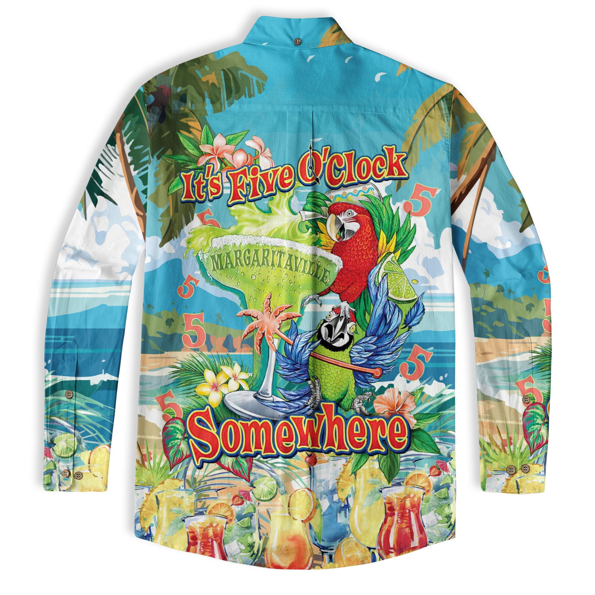 Parrot It’s 5 O’clock Somewhere Hawaiian Shirt - The Palmix